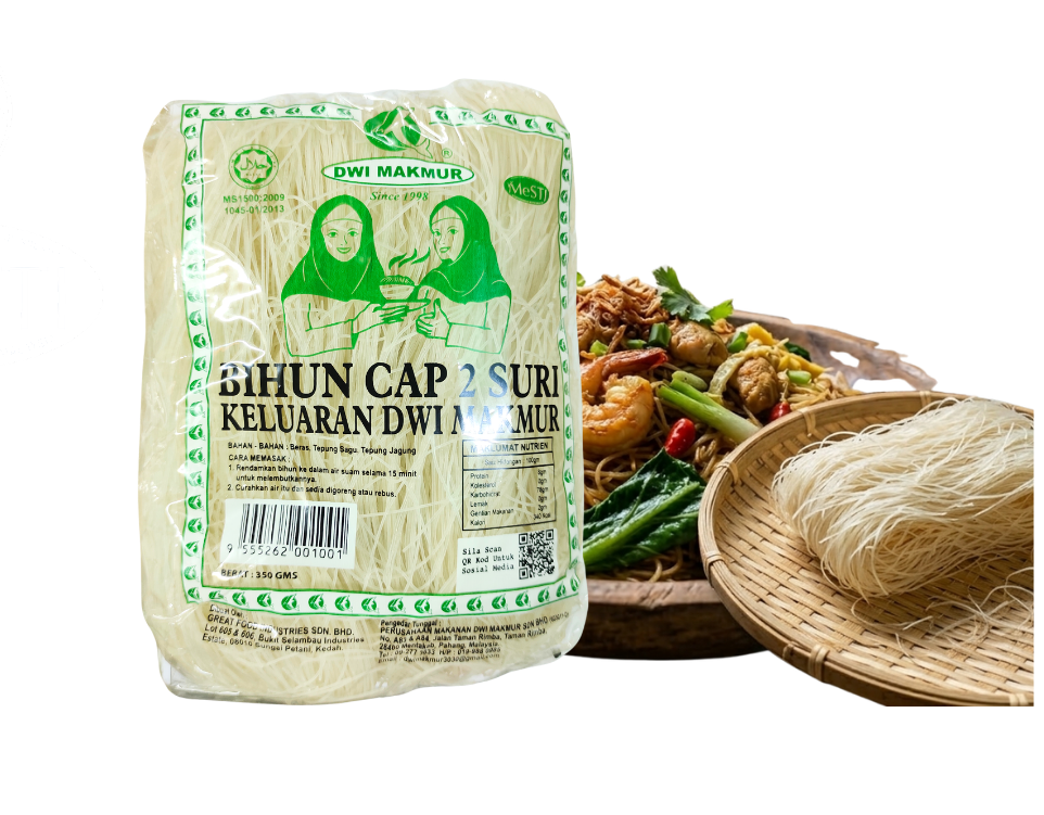 Rice Vermicelli 2 Suri Brand 350 Grams RM2.94 X 10 Units C.Dwi Makmur