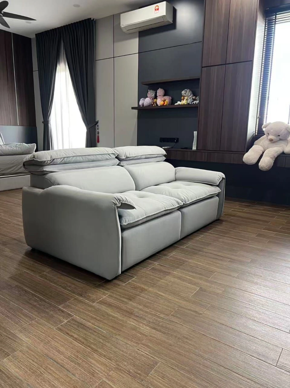 Power Slide-Out Sofa | Electric Pull Out Sofa Malaysia | Pet Friendly Easy Clean Fabric Sofa Deliver Penang, Tanjong Tokong, Andaman, Straits Quay, Georgetown, Bertam, KL