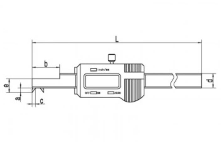 GUANGLU Digital display inner groove width caliper