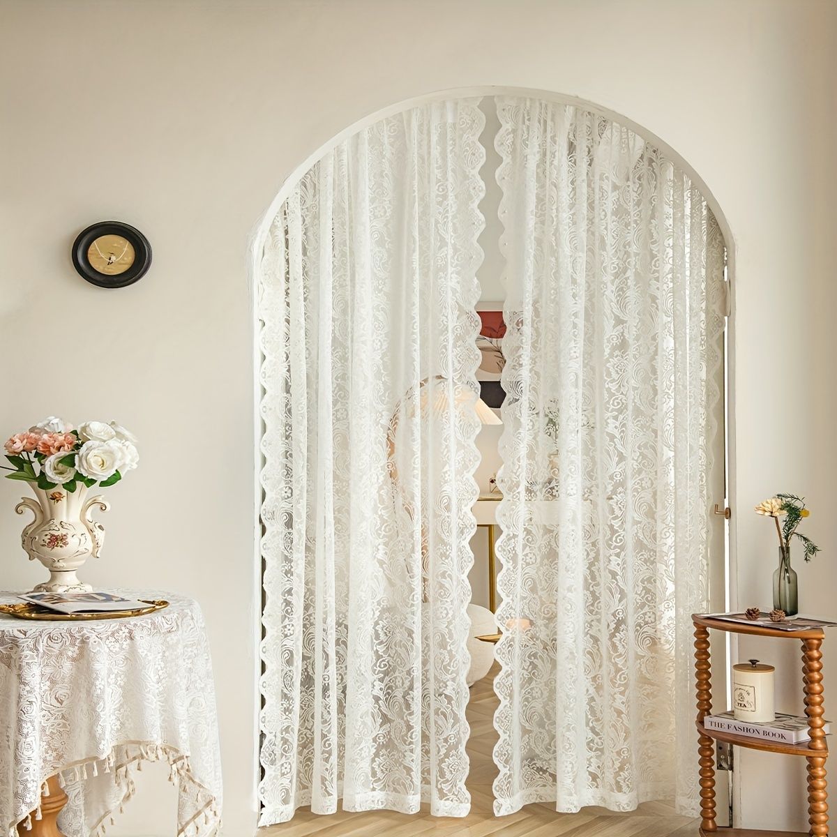 French Style Lace Sheer Curtain for Modern Homes in Kuala Lumpur, Selangor, Klang Valley