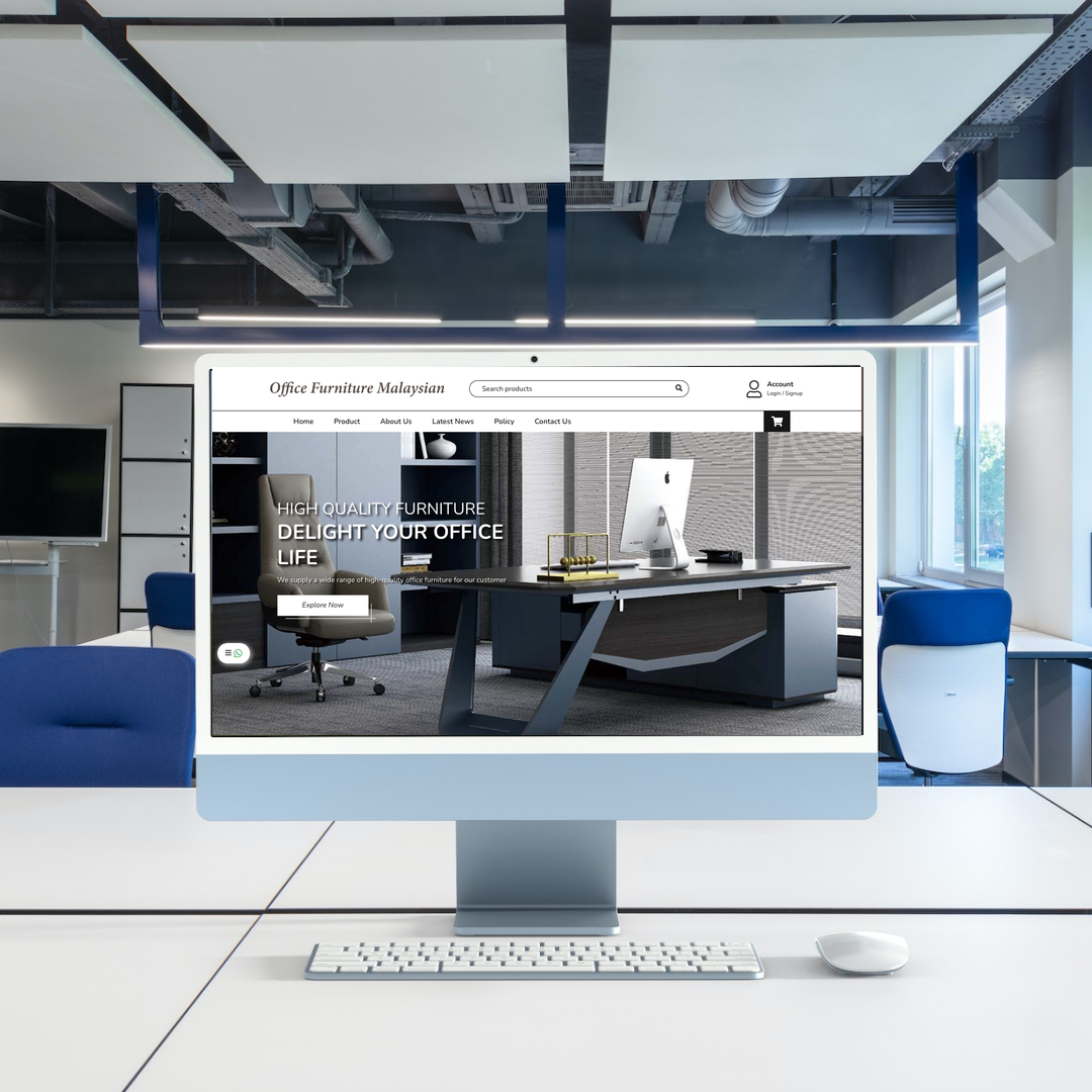 GLOBAL E-COMMERCE SDN BHD Website Design & SEO Case Study | Office Renovation & Furniture Supplier in Kuala Lumpur