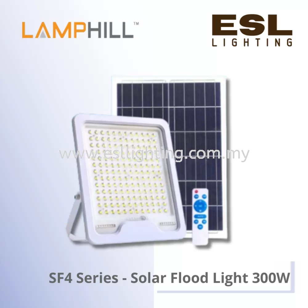 LAMPHILL SF4 Series Solar Flood Light - SF4-30030 / SF4-30065
