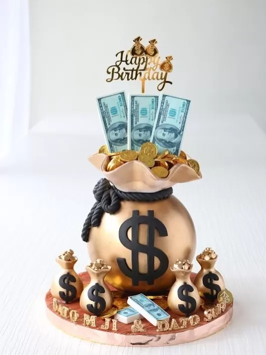 Money Bag Chocolate Pinata (Gold)