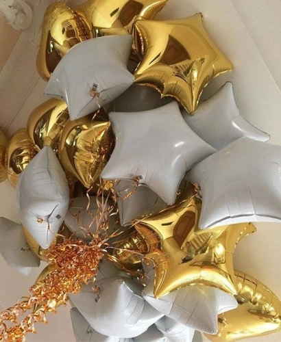 Foil Balloon Star -White (FB-18-STW)