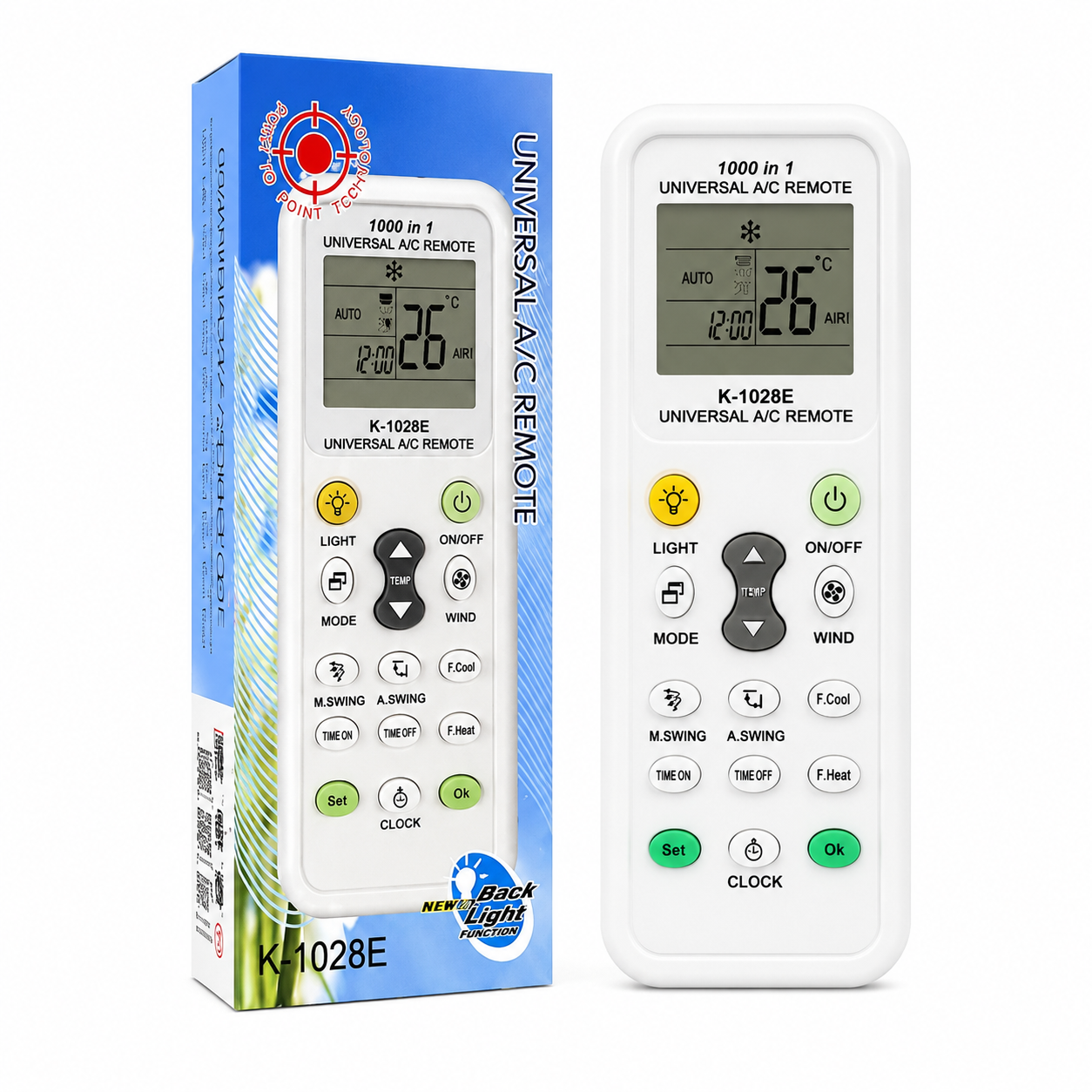 K-1028E Universal Air Conditioner Remote Control 1000 in 1