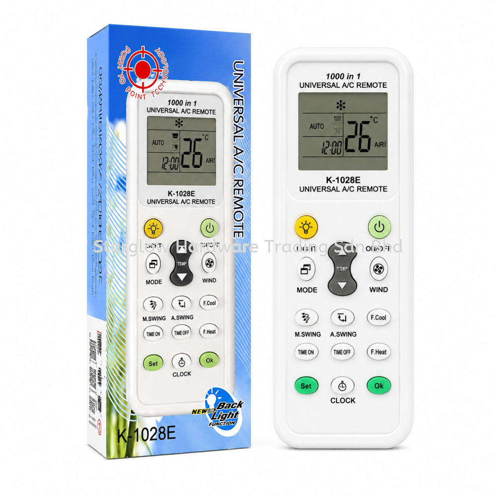 K-1028E Universal Air Conditioner Remote Control 1000 in 1