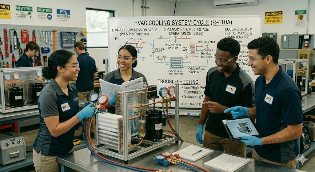HVAC cooling system cycle course