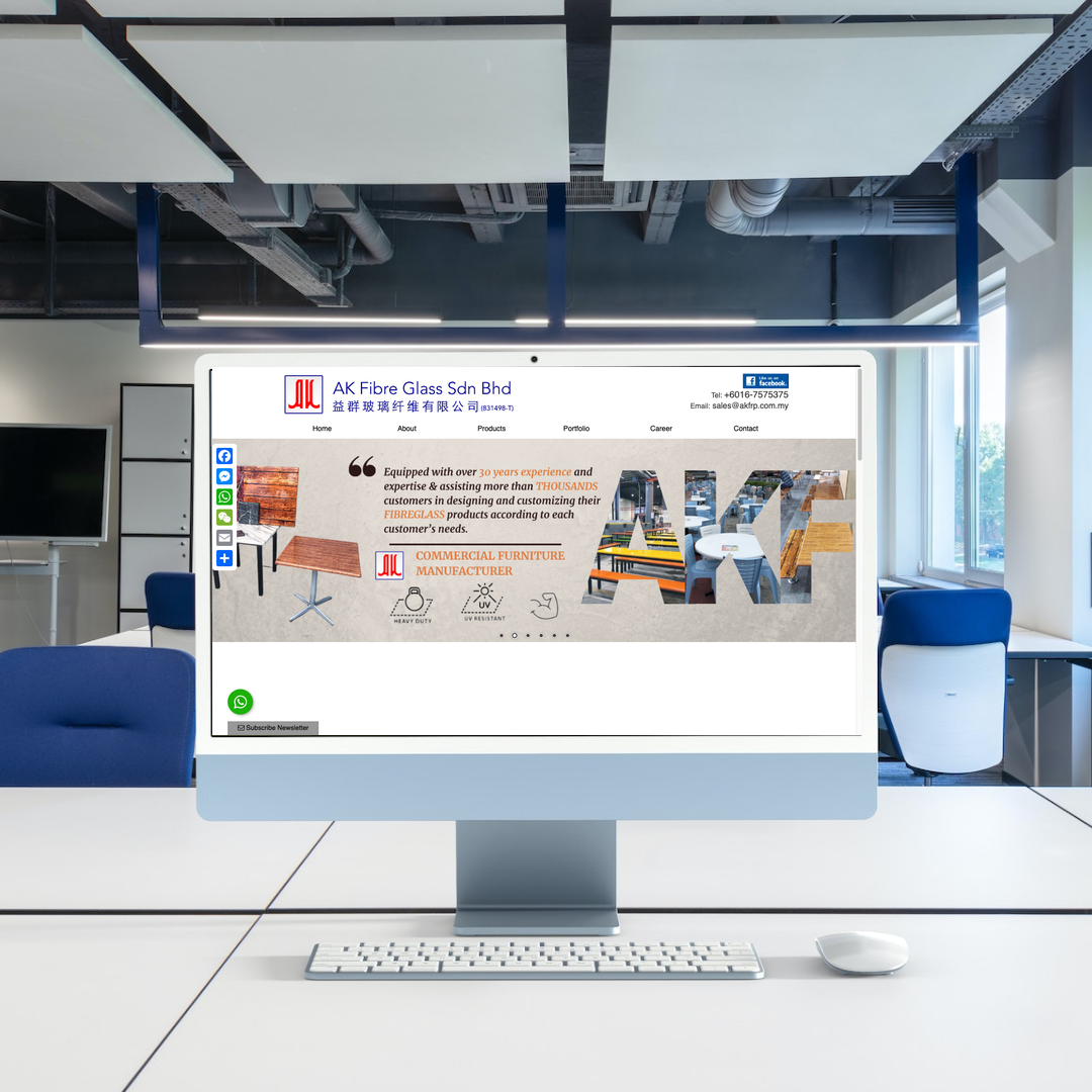 AK Fibre Glass Sdn Bhd Web Design | SEO | Digital Marketing | Johor Bahru