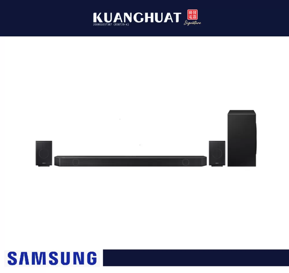 [PRE-ORDER 7 DAYS] SAMSUNG 11.1.4ch Q-Series Sound Bar with Subwoofer & Rear Speaker (2023) HW-Q990C/XM