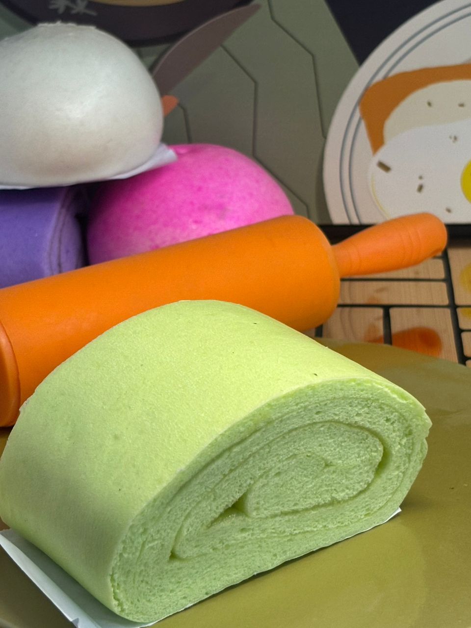 枕头包班兰加椰pandan kaya bun supplier johor bahru skudai