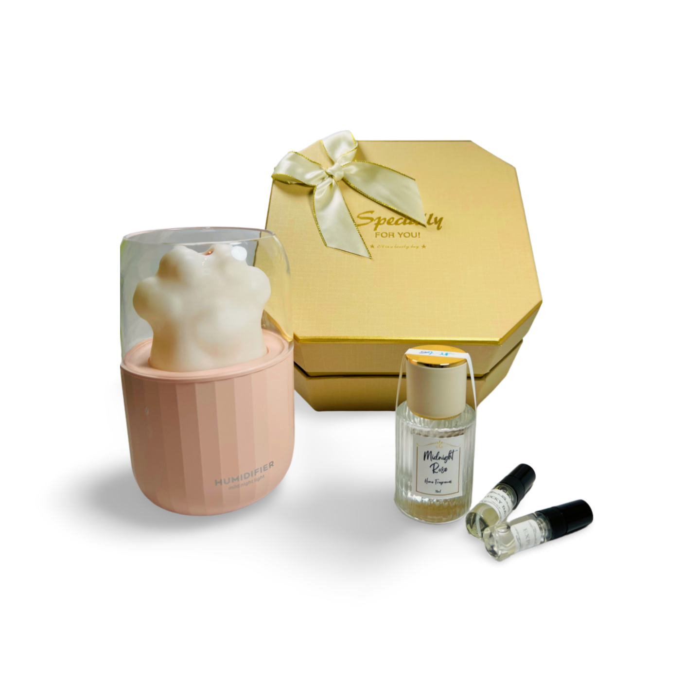 Gold White Luxury Perfume & Diffuser Sets