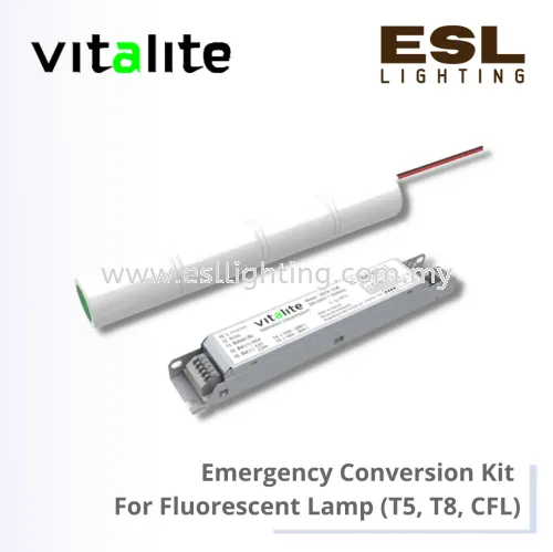 VITALITE Emergency Conversion Kit For Fluorescent Lamp Specifications : (T5, T8, CFL) - VECK 1436