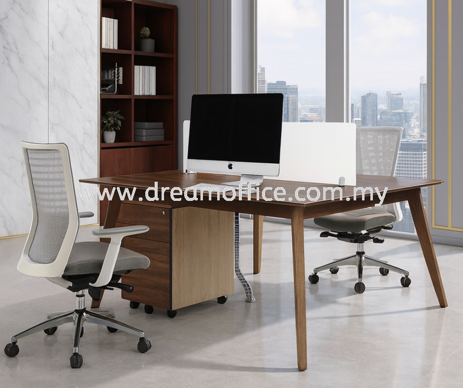 5. Open Plan Workstation For Cluster Of 2 | Open Plan Workstation For ...