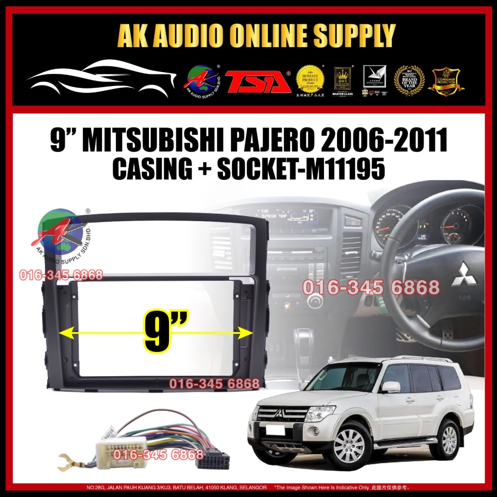 T5 DSP CarPlay◾TSA Mitsubishi Pajero 2006 - 2011 Android 9'' inch Car Player Monitor