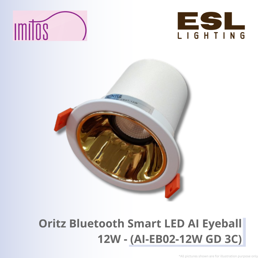 IMITOS Oritz Bluetooth Smart LED AI Eyeball 12W - AI-EB02-12W GD 3C
