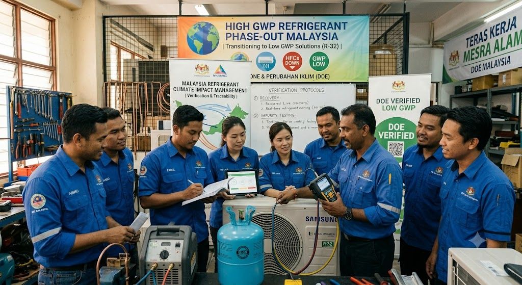 refrigerant climate impact management Malaysia
