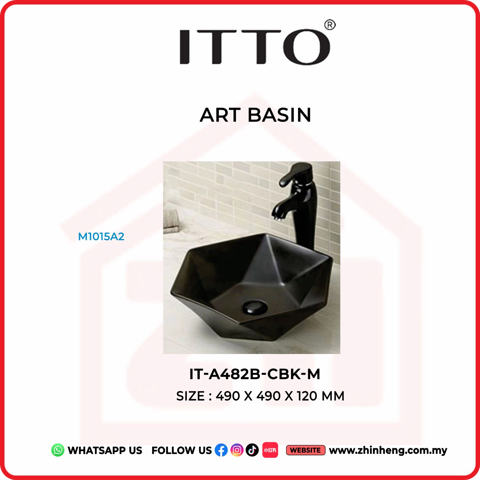 ITTO ART BASIN IT-A482B-CBK-M