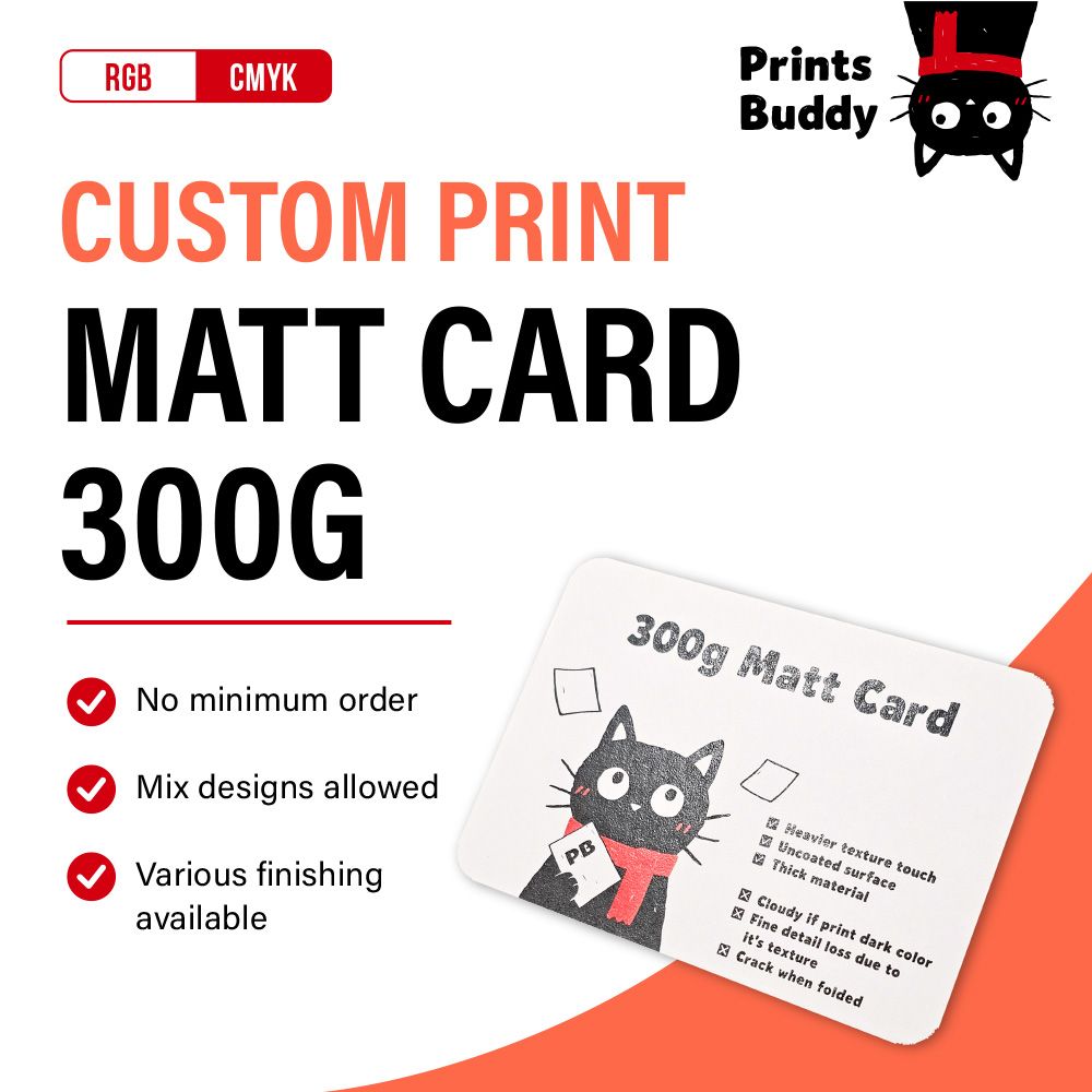 300gsm Matt Card
