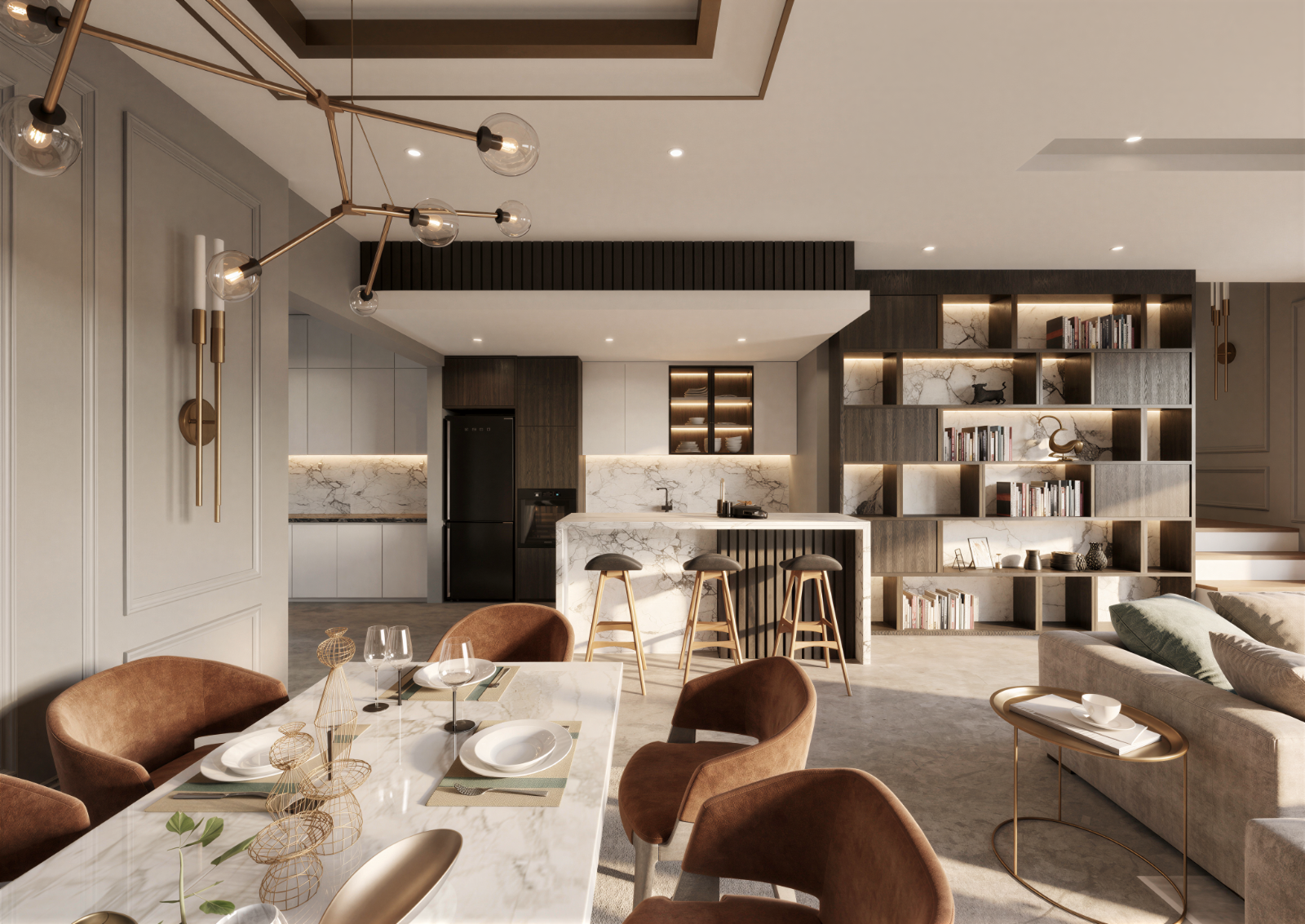Living - Isola Villa @ Bungalow | Interior Design in Selangor & KL Now