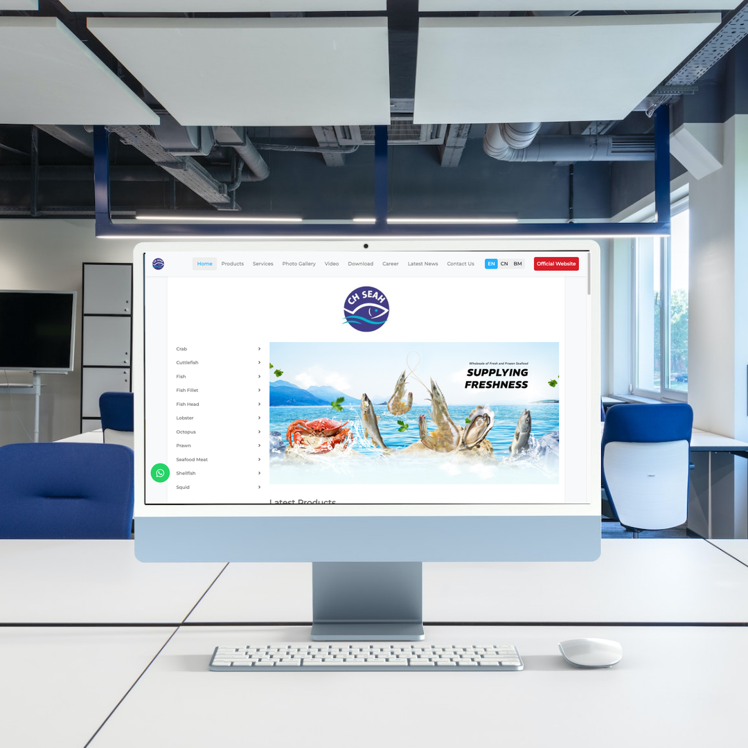 Fresh and frozen seafood supplier Web Design | SEO | Digital Marketing | Seri Kembangan, Selangor