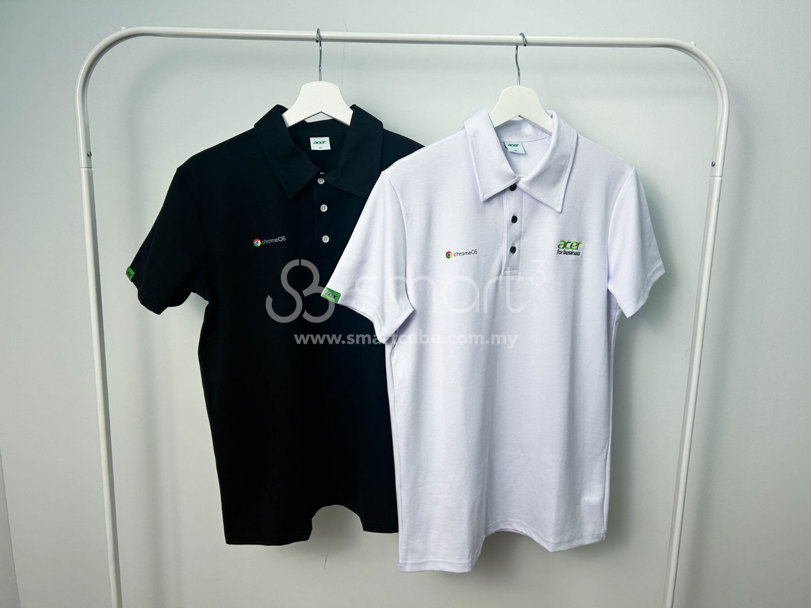 Acer ChromeOS Polo Cotton T-Shirt Printing