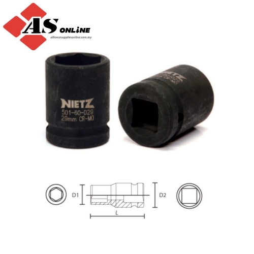 3/4" Dr. Impact Socket (6PT) 43mm / Model: TZ50160043