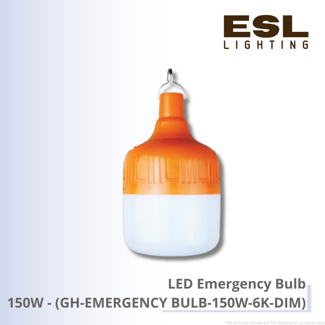 LED Emergency Bulb 150W - GH-EMERGENCY BULB-150W-6K-DIM