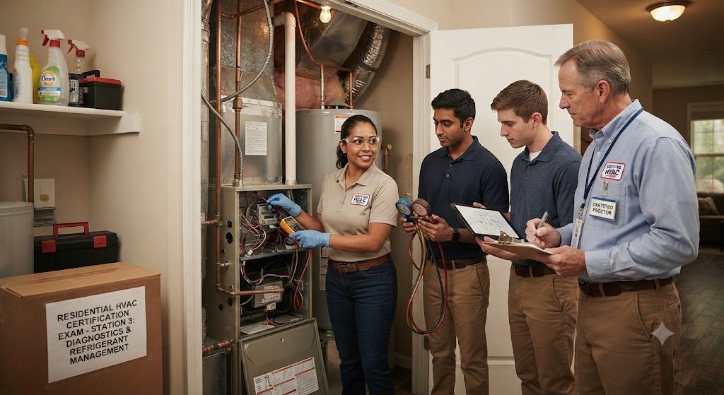 Residential HVAC technician certification