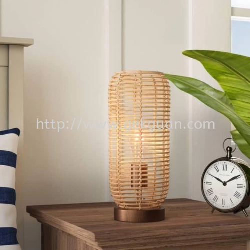 STA 005 - RATTAN TABLE LAMP