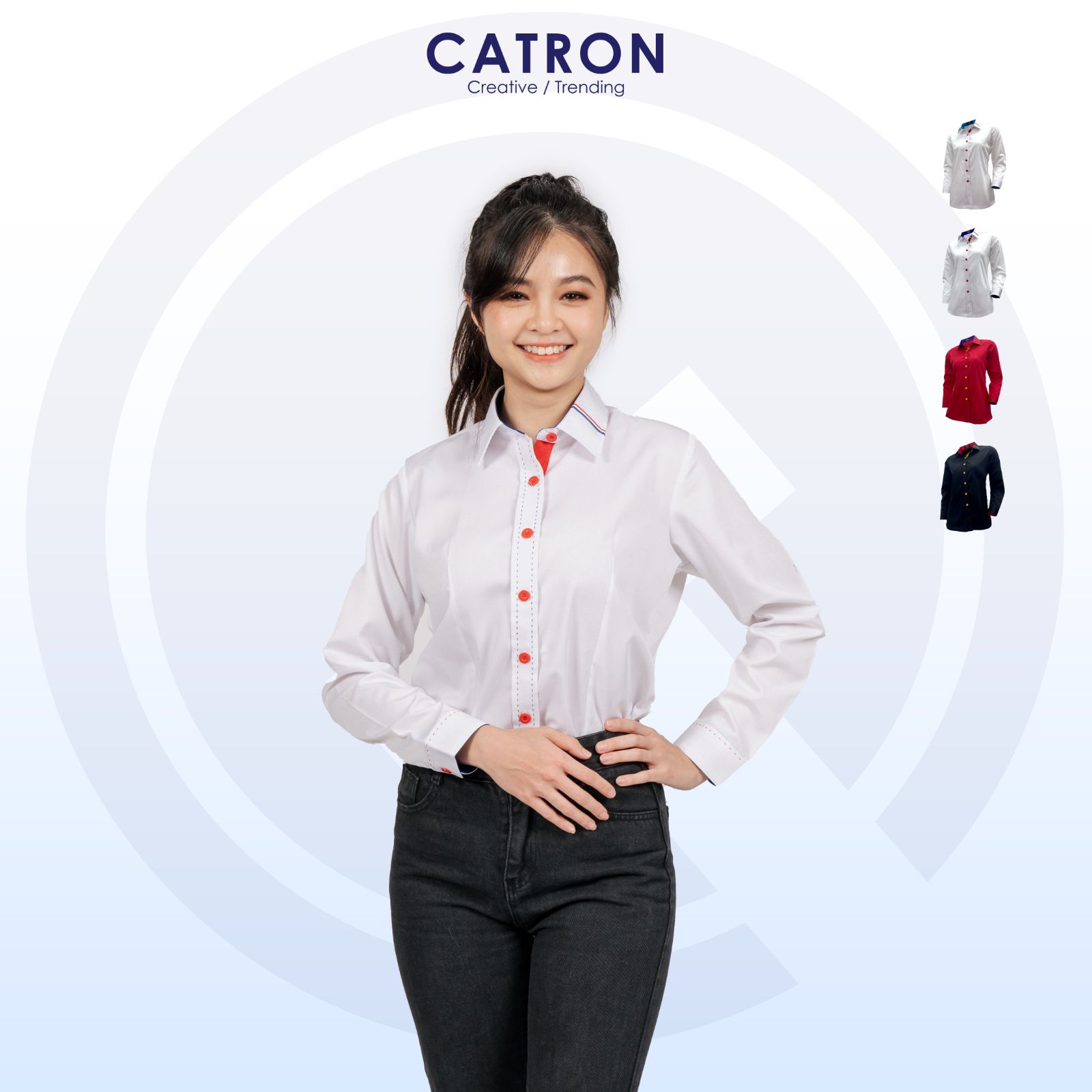 FC 931 Polycotton Ladies Long Sleeve Corporate Shirt