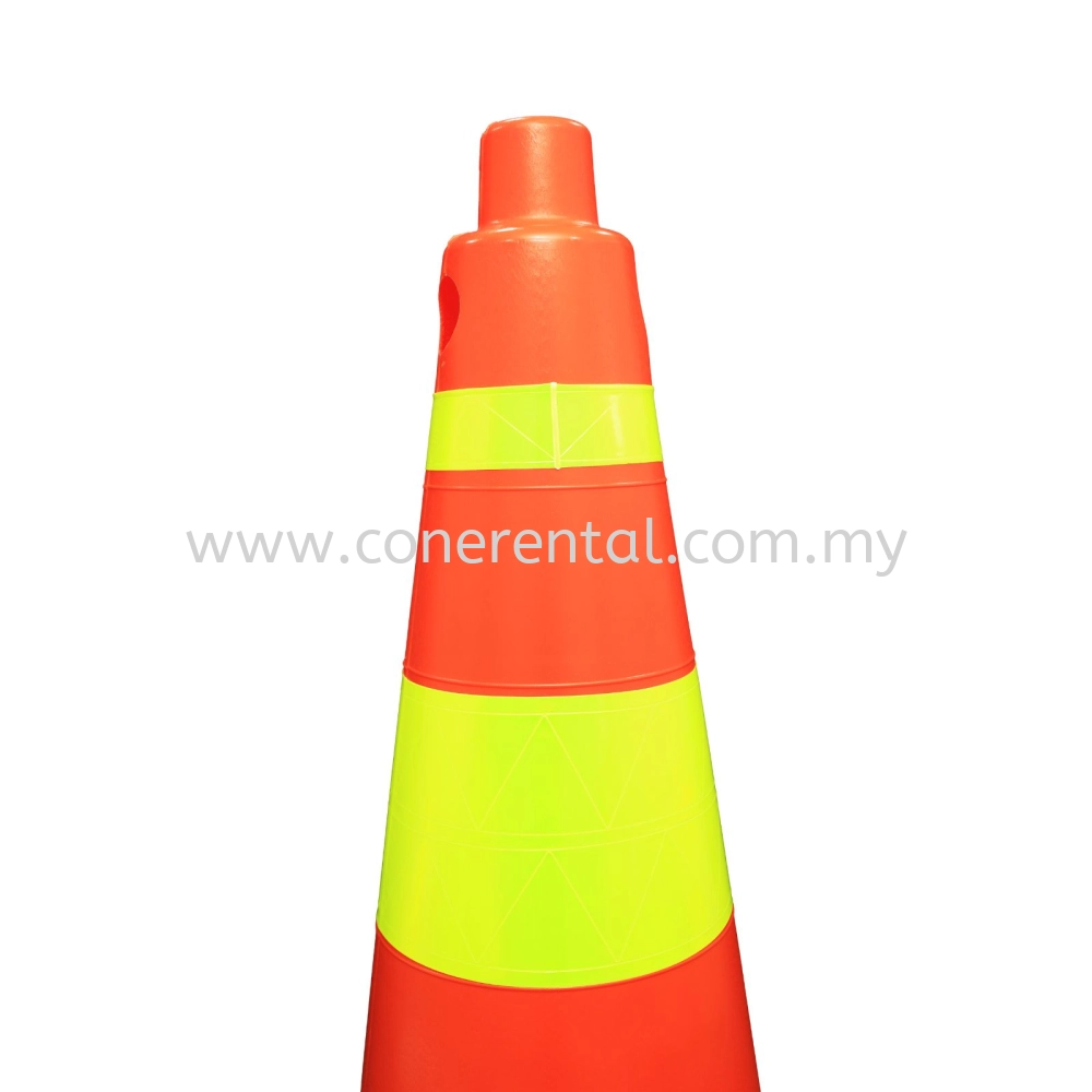 Traffic Super Cone 1 Meter White with Rubber Base Rental