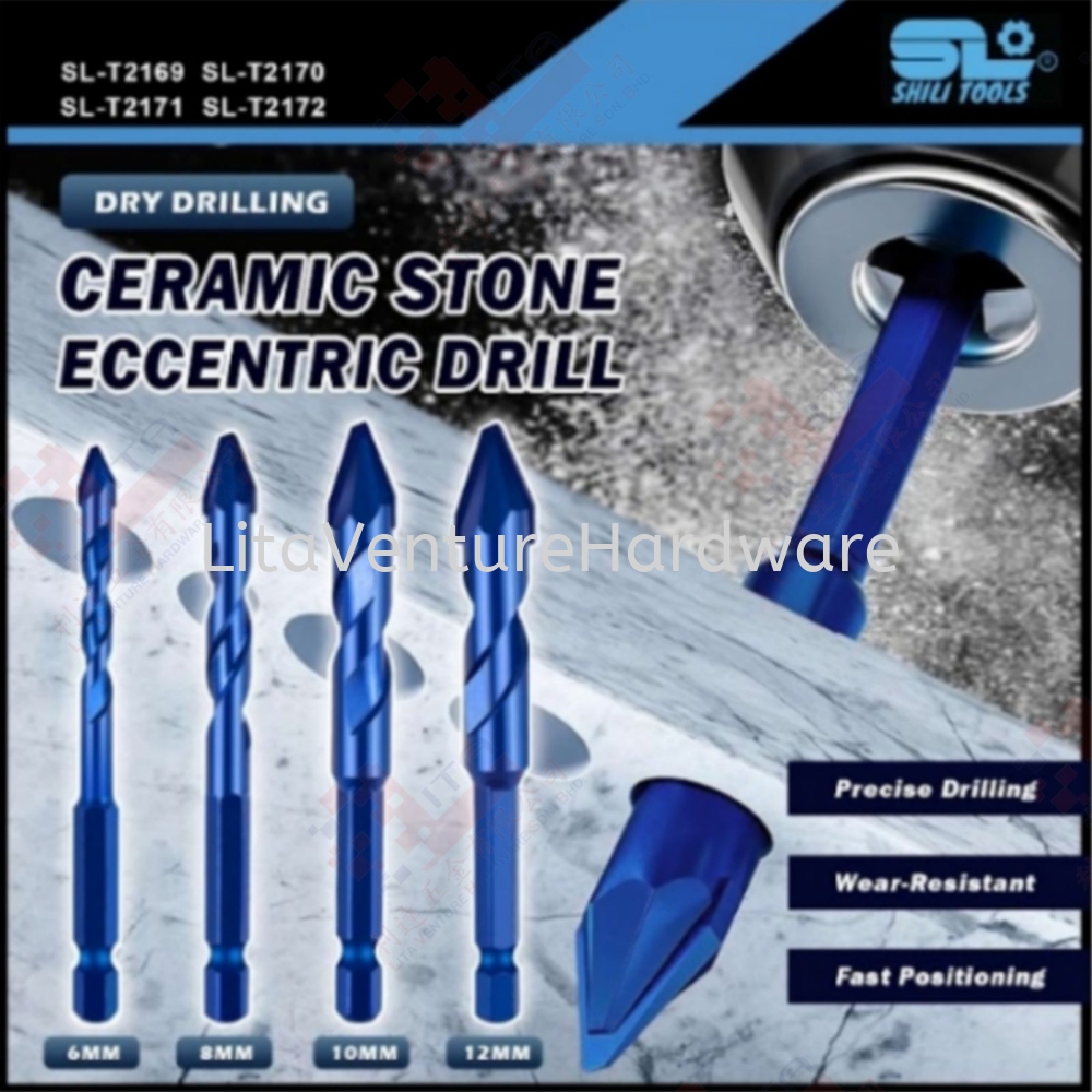 SHILI TOOLS BRAND CERAMIC STONE ECCENTRIC DRILL - SLT2169 SLT2170 SLT2171 SLT2172