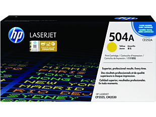 HP 504A Yellow Original LaserJet Toner Cartridge CE252A