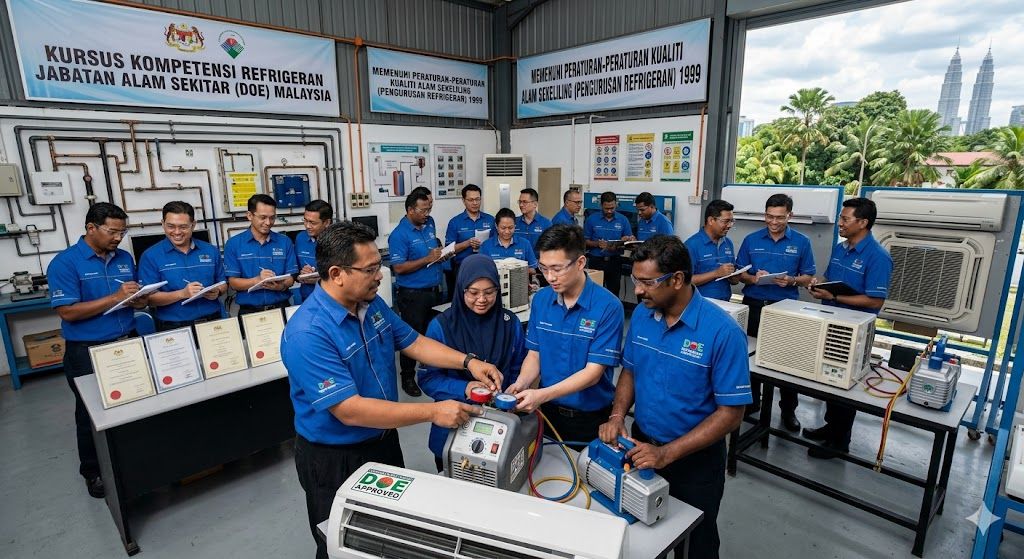 DOE refrigerant competency course Malaysia