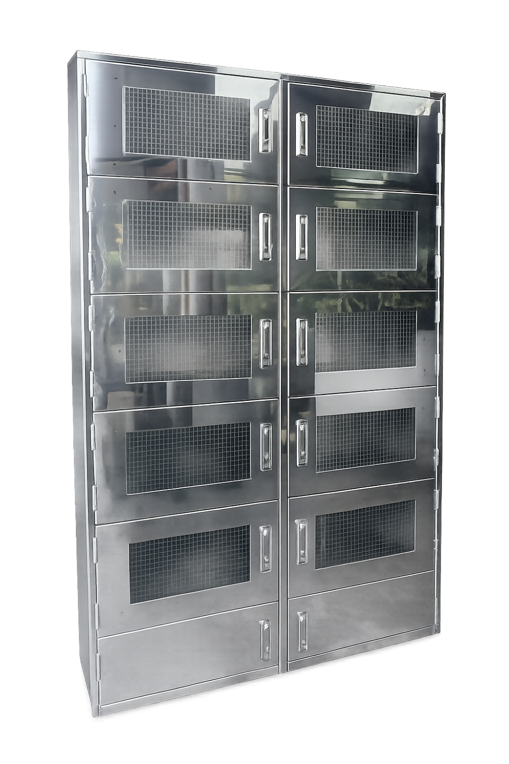 Storage Cabinet with Mirror Finishes