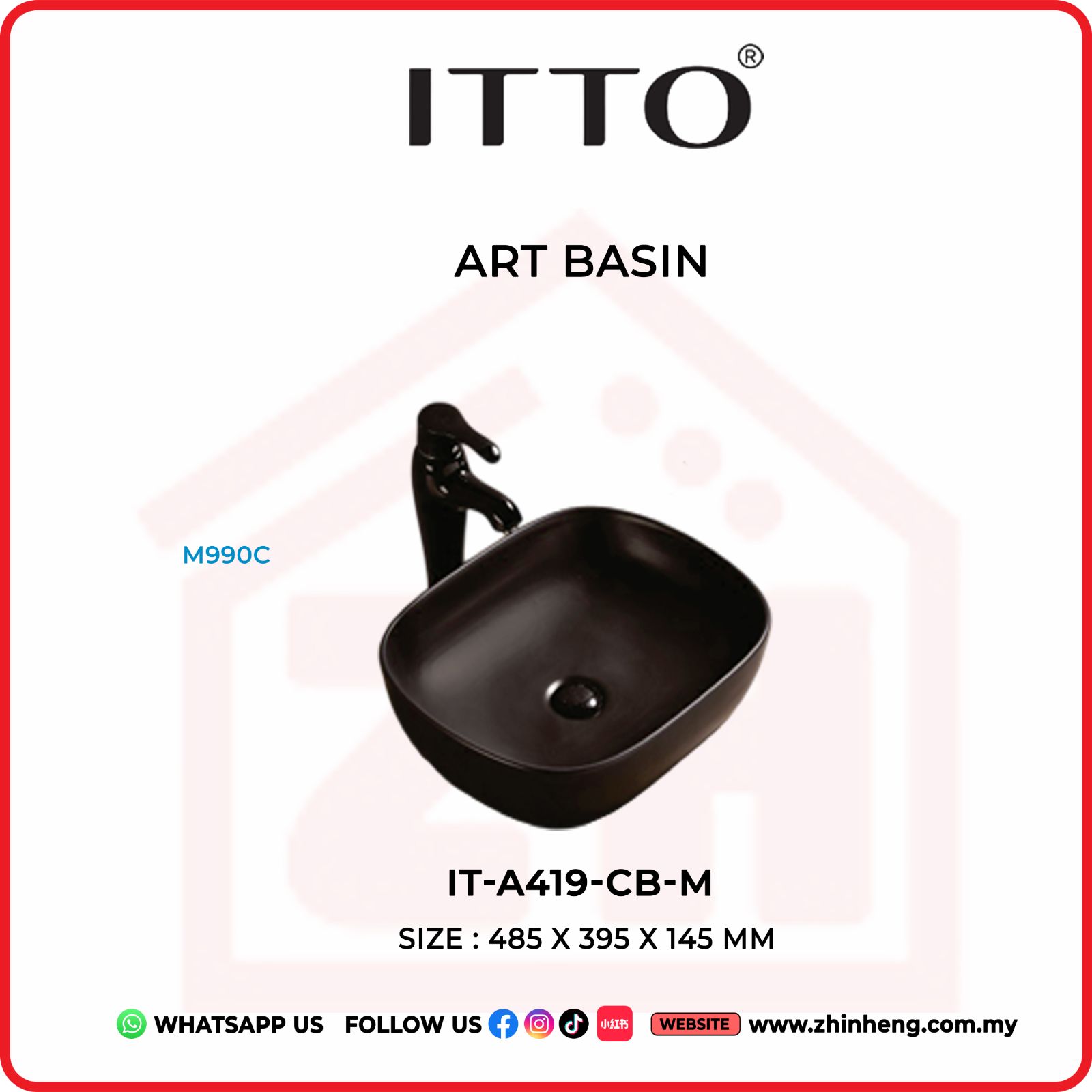 ITTO ART BASIN  IT-A419-CB-M