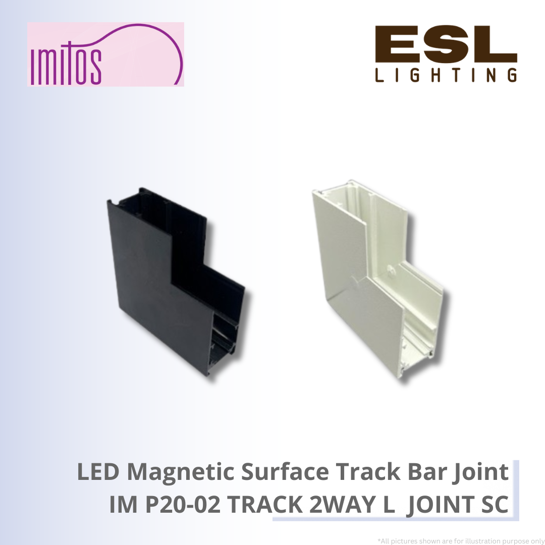 IMITOS LED Magnetic Surface Track Bar Joint - IM P20-02 TRACK 2WAY L JOINT SC