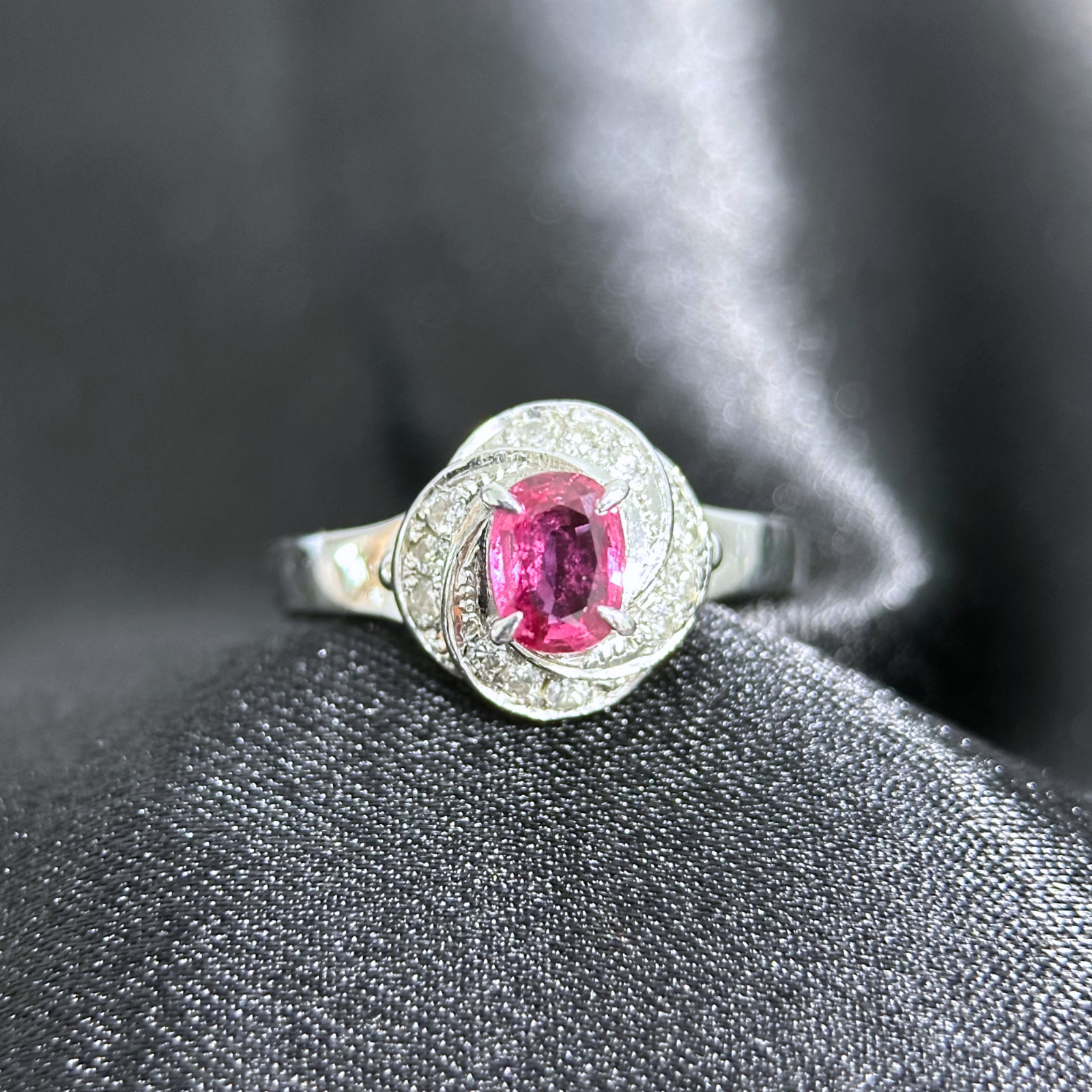 Ruby Ring with Diamonds