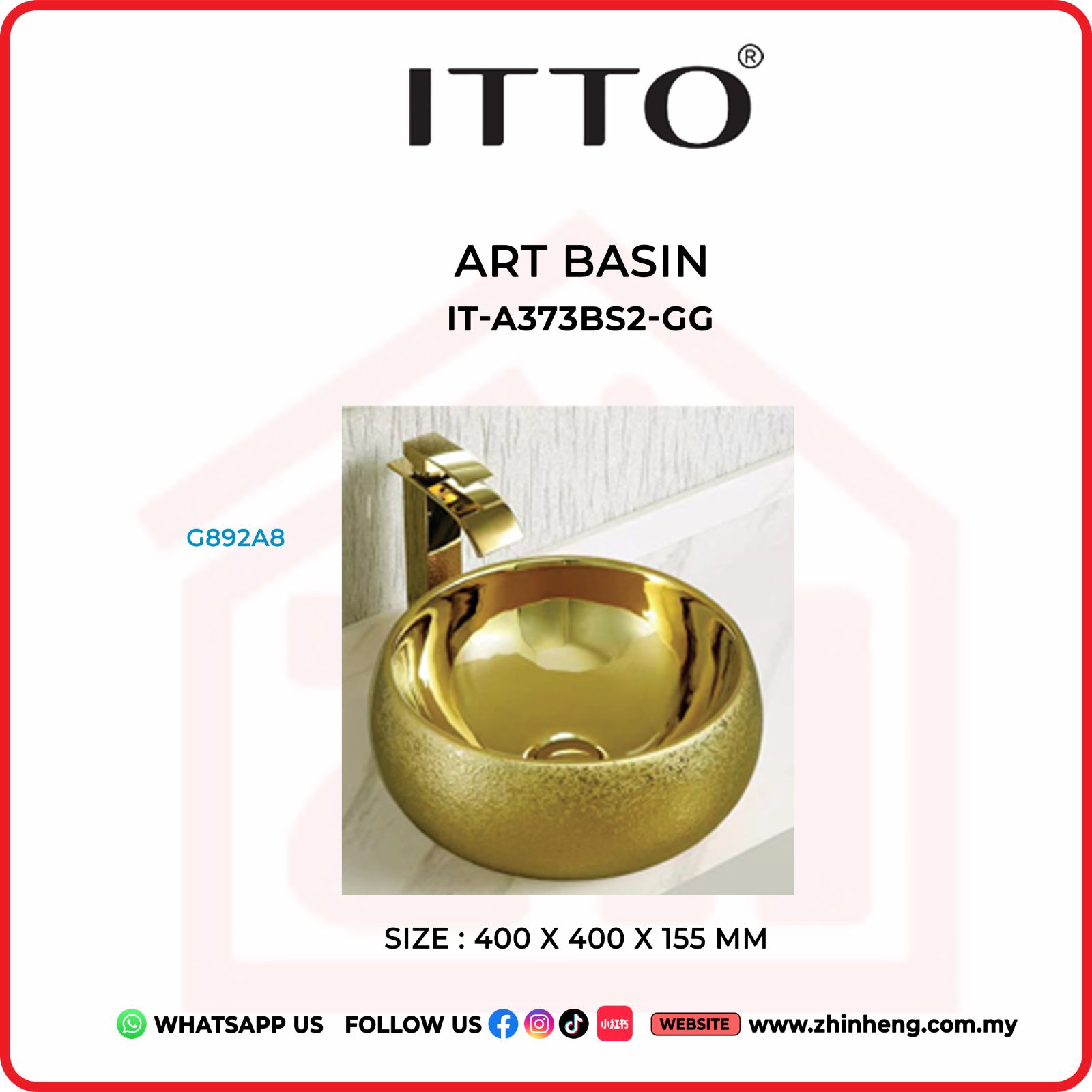 ITTO ART BASIN IT-A373BS2-GG