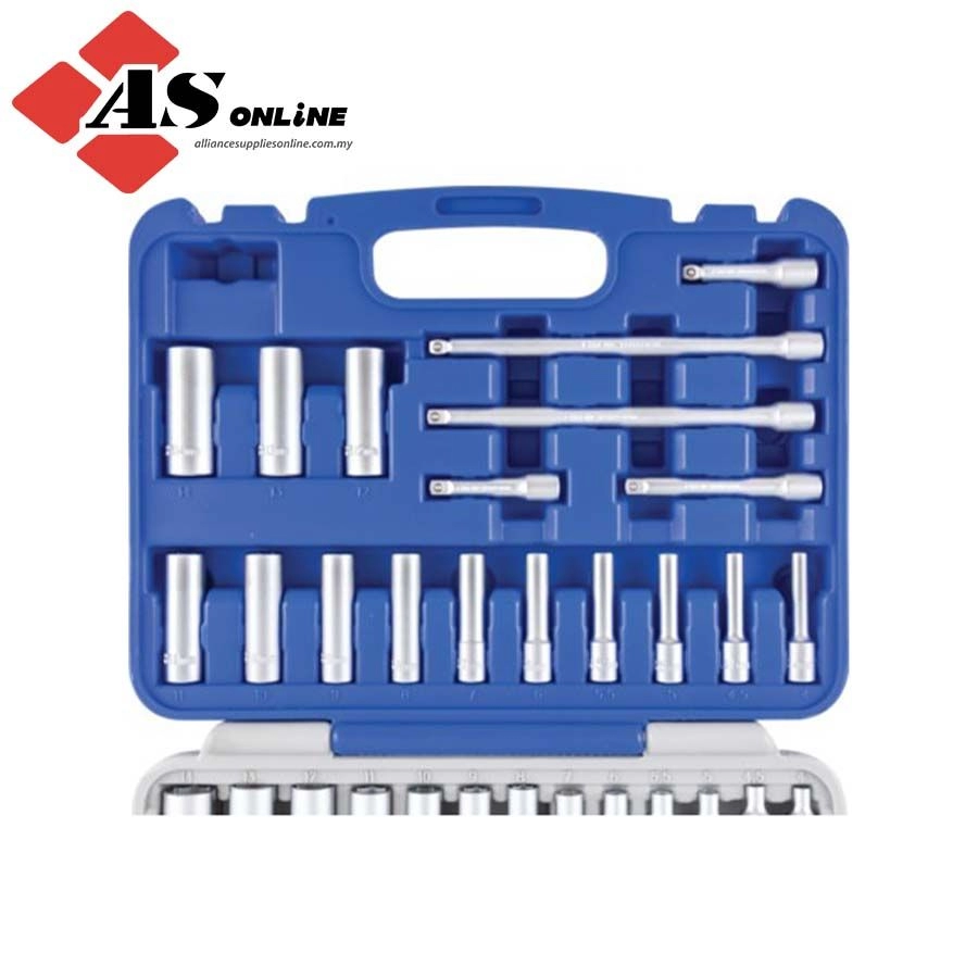 SENATOR 1/4in. Socket Set, Metric, Set of 60 / Model: SEN5829040K