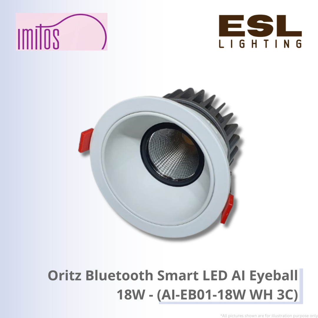 IMITOS Oritz Bluetooth Smart LED AI Eyeball 18W - AI-EB01-18W WH 3C