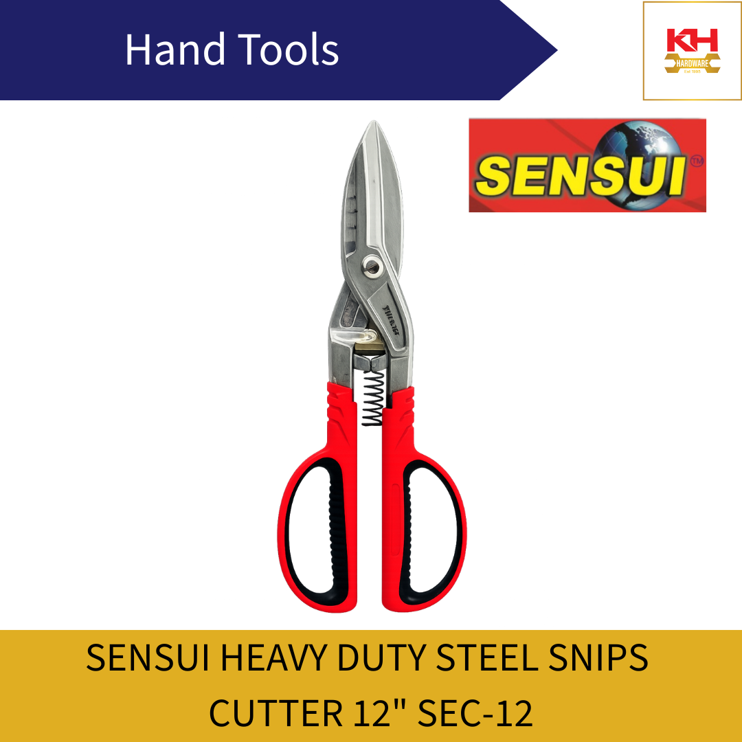 SENSUI Heavy Duty Steel Snips Cutter 12" SEC-12