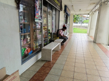 Stone Bench | Garden Stone Bench Chair | Marble Look Stone Bench | Kerusi Batu Taman | Deliver to ClubHouse Pangsapuri Vista Pinggiran Seri Kembangan Selangor | Outdoor Garden Stone Furniture