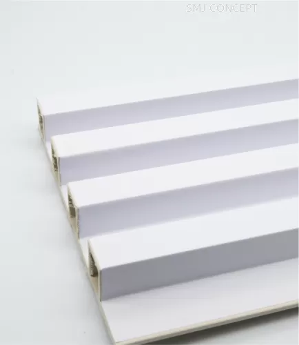 DP002 | 2900MM X 160MM X 25MM | BFC FLUTED PANEL D-SERIES | MATTLE WHITE