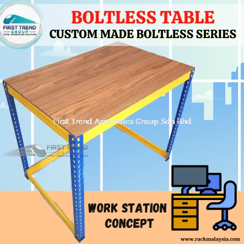 Boltless Table Rak Besi Store Multipurpose Table Home Table / Meja Komputer / Meja Serbaguna