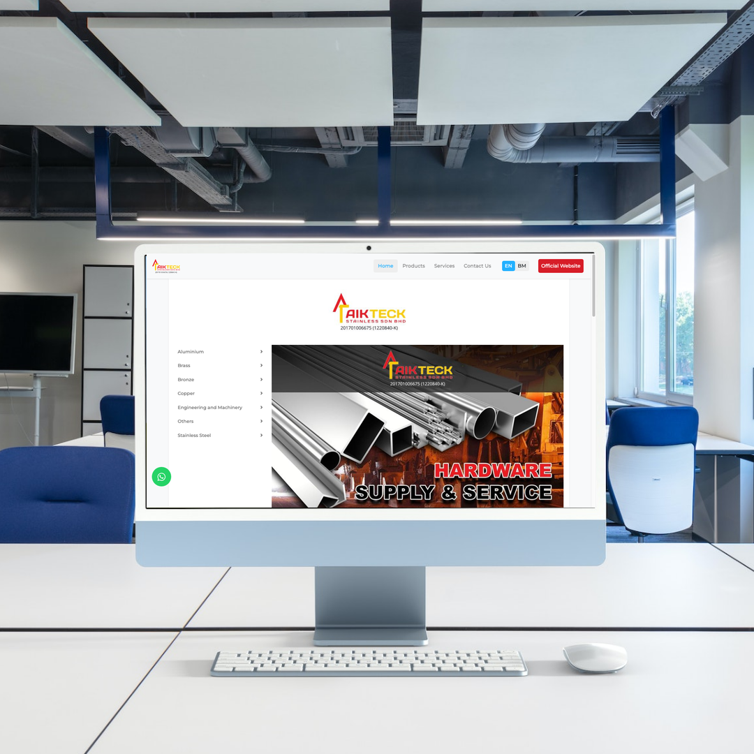 AIK TECK STAINLESS SDN BHD Web Design | SEO | Digital Marketing | Johor