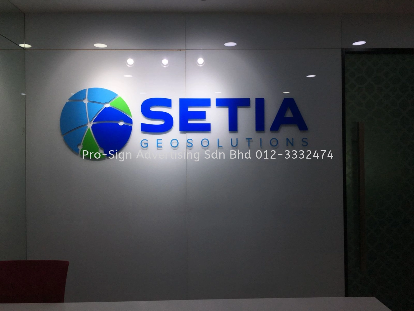 20MM THK ACRYLIC CUT OUT LOGO (SETIA GEOSOLUTION, WANGSA, 2018)