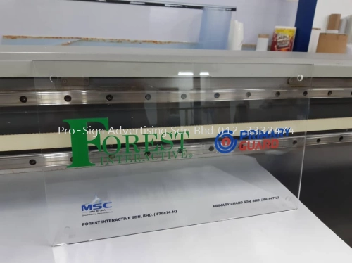 ACRYLIC UV FLATBED DIRECT PRINTING (FOREST INTERACTIVE, CYBERJAYA, 2020)