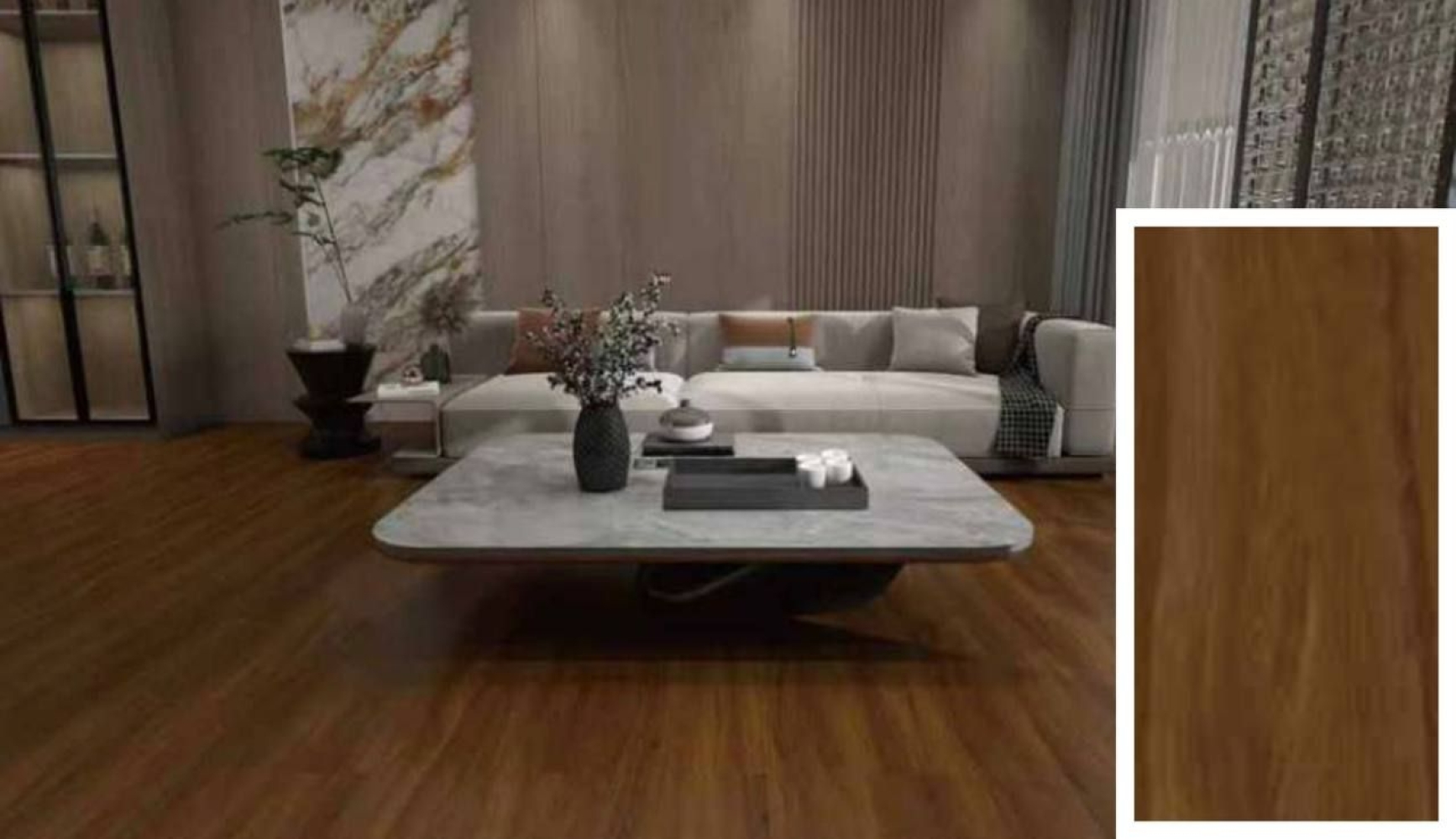 Queens Floor SPC Flooring ELITE QSS116-05 AMBER TONE