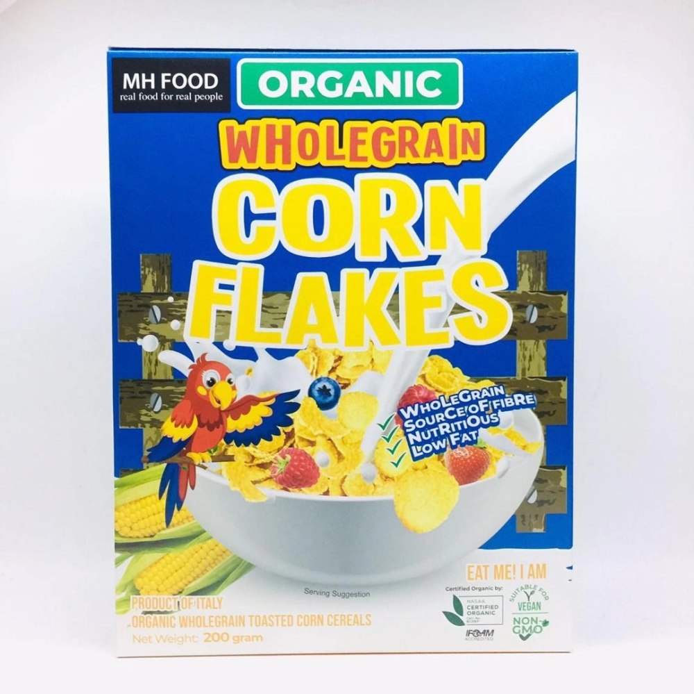 MH Food Organic Wholegrain Corn Flakes 有機全殼玉米脆片 200g